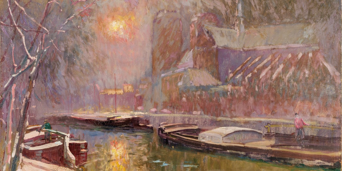 Notre Dame de Paris sous la neige